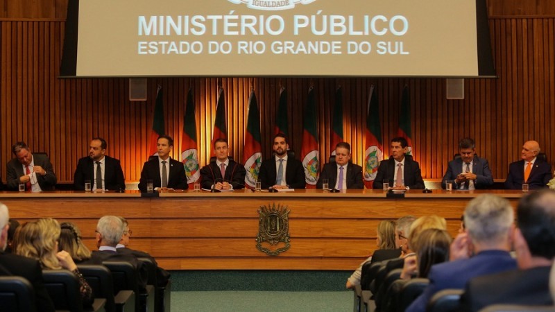 Reunião auditório do Ministério Público em Porto Alegre