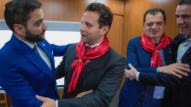 13 03 2024   Vice governador recebe o Cônsul geral da Itália em Porto Alegre, Valerio Caruso (1)
