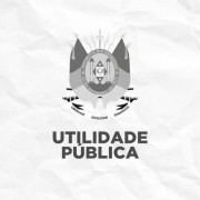 Card institucional do Governo do Estado do Rio Grande do Sul. Ao centro da imagem, sobre um fundo cinza-claro com textura de papel amassado, aparece o bras&atilde;o oficial do Estado em tons de cinza. Abaixo do bras&atilde;o, em letras grandes e escuras, est&aacute; escrito: &ldquo;UTILIDADE P&Uacute;BLICA&rdquo;. O layout &eacute; simples, centralizado e sem outros elementos visuais ou textos adicionais.